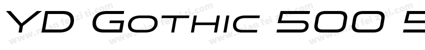 YD Gothic 500 550字体转换